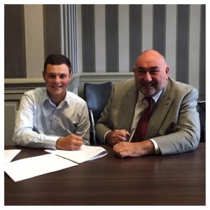 Jack McDonald signs for ISM 310316